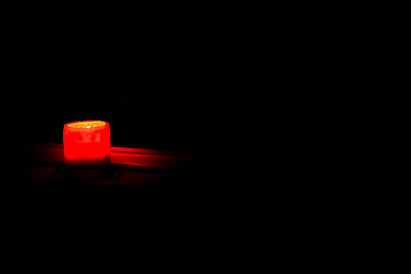 Single Christmas Candle